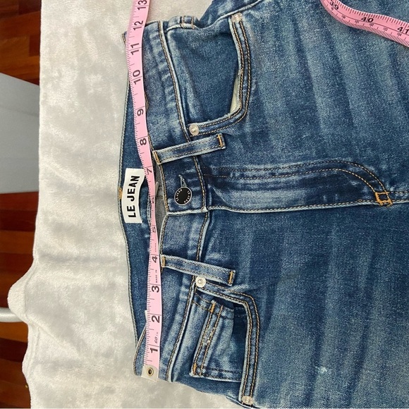 Le Jean Bella Mid-rise Crop Kick Flare Jeans 24 Distressed revolve 28834 - Picture 6 of 11
